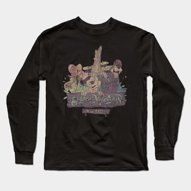 Splash Mountain Vintage Long Sleeve T-Shirt by otongkoil